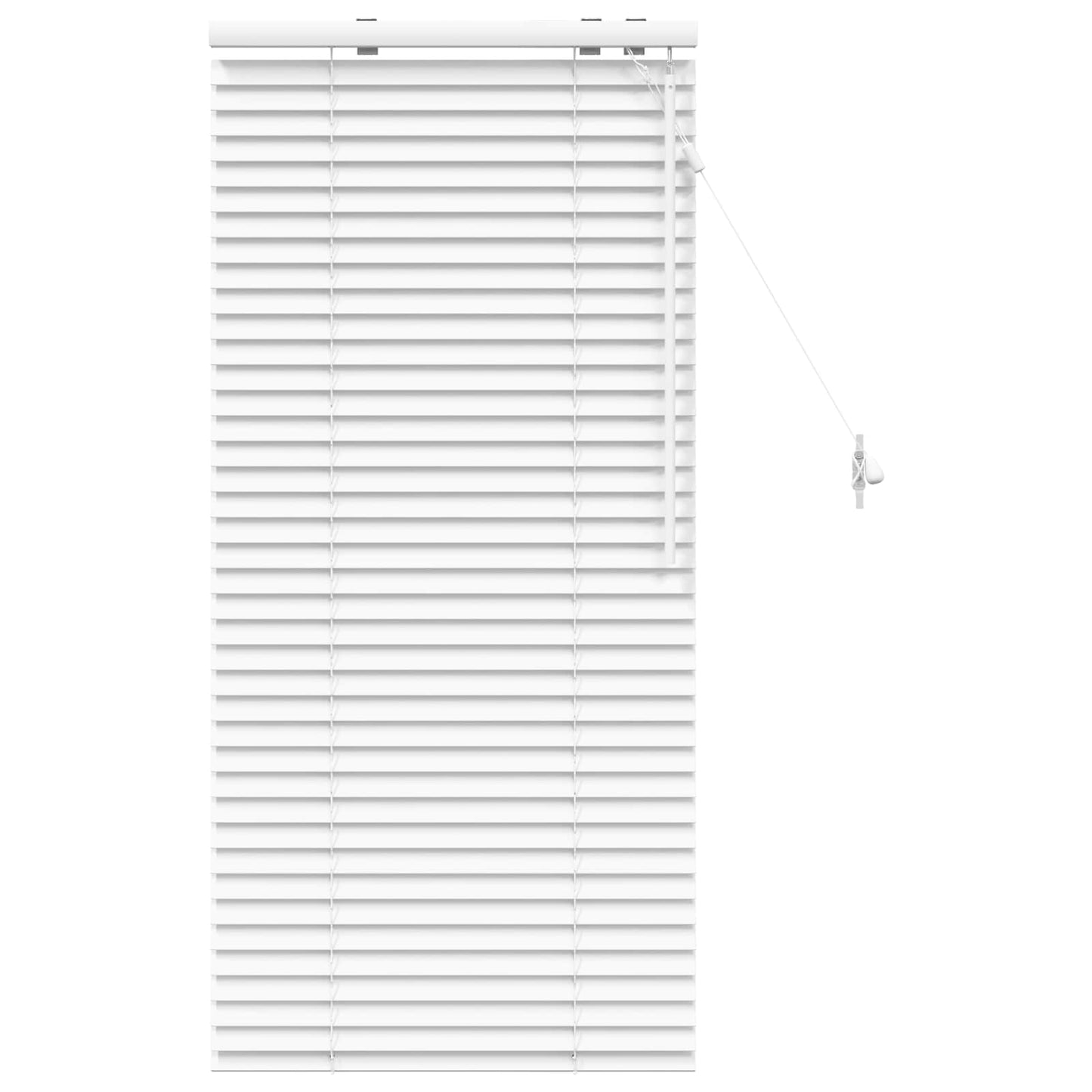 Venetian Blind White 65 x 130 cm 35 mm Solid Paulownia Wood