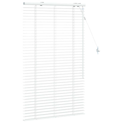 Venetian Blind White 70 x 130 cm 35 mm Solid Paulownia Wood