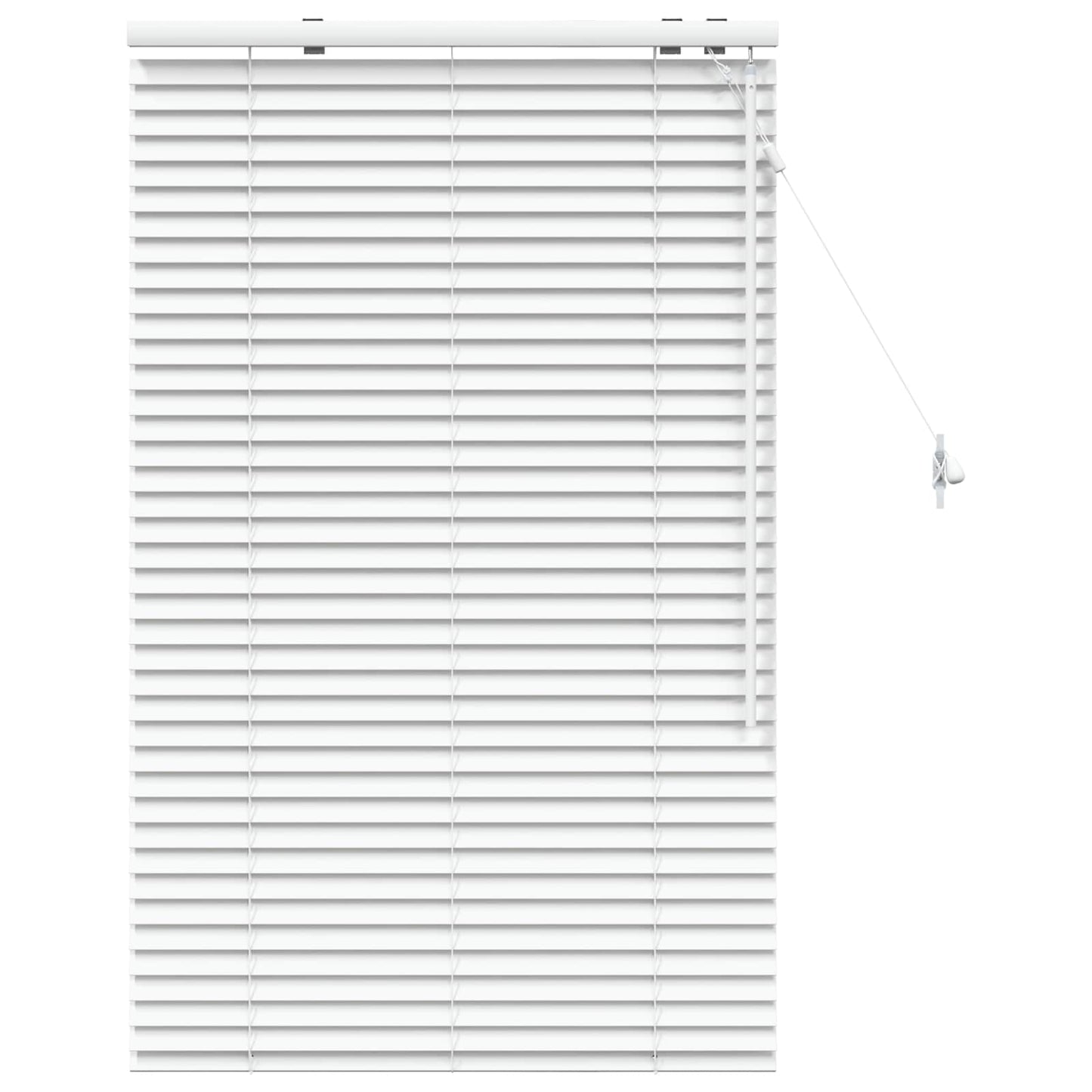 Venetian Blind White 70 x 130 cm 35 mm Solid Paulownia Wood