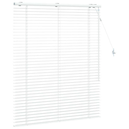 Venetian Blind White 105 x 130 cm 35 mm Solid Paulownia Wood