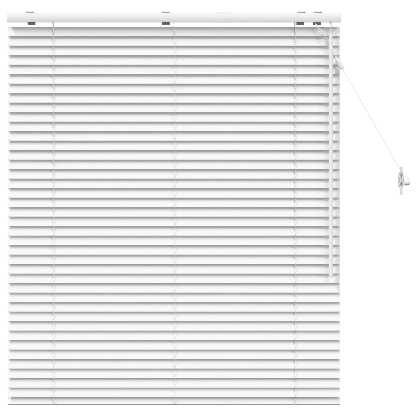 Venetian Blind White 115 x 130 cm 35 mm Solid Paulownia Wood