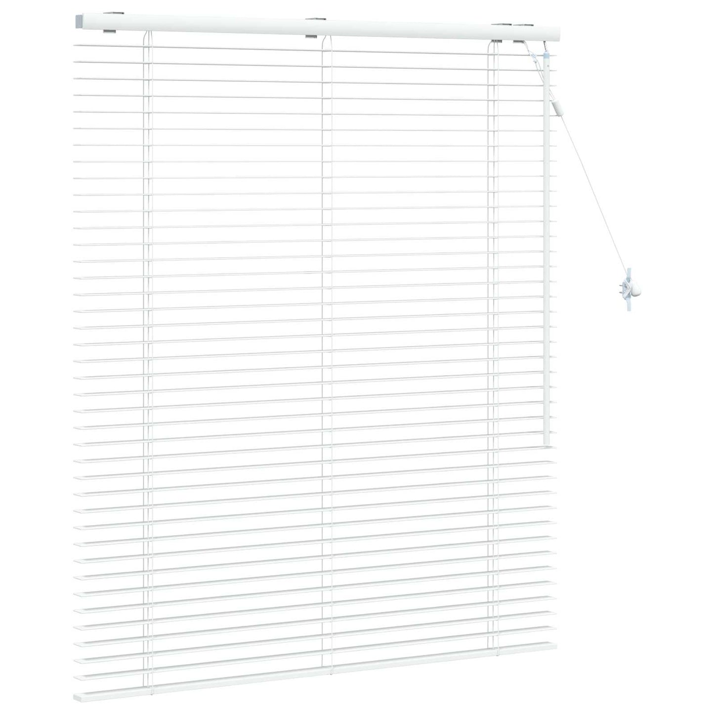 Venetian Blind White 120 x 130 cm 35 mm Solid Paulownia Wood