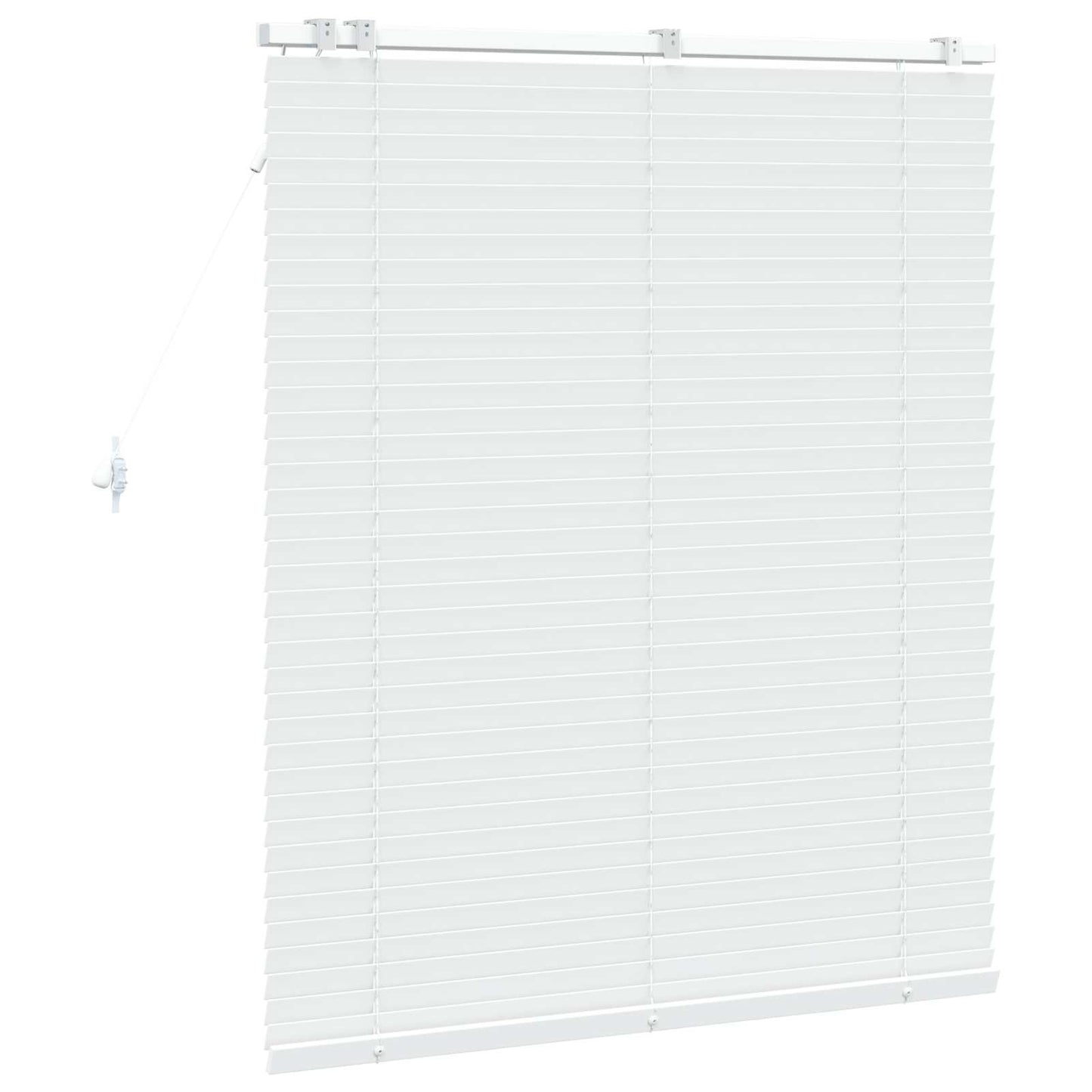 Venetian Blind White 120 x 130 cm 35 mm Solid Paulownia Wood