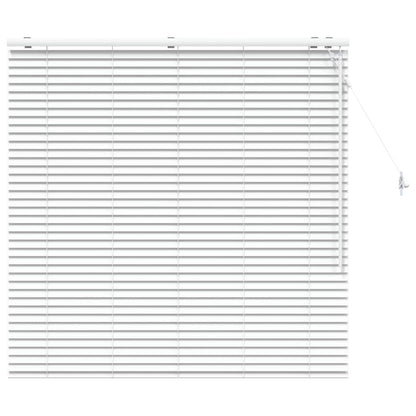 Venetian Blind White 125 x 130 cm 35 mm Solid Paulownia Wood