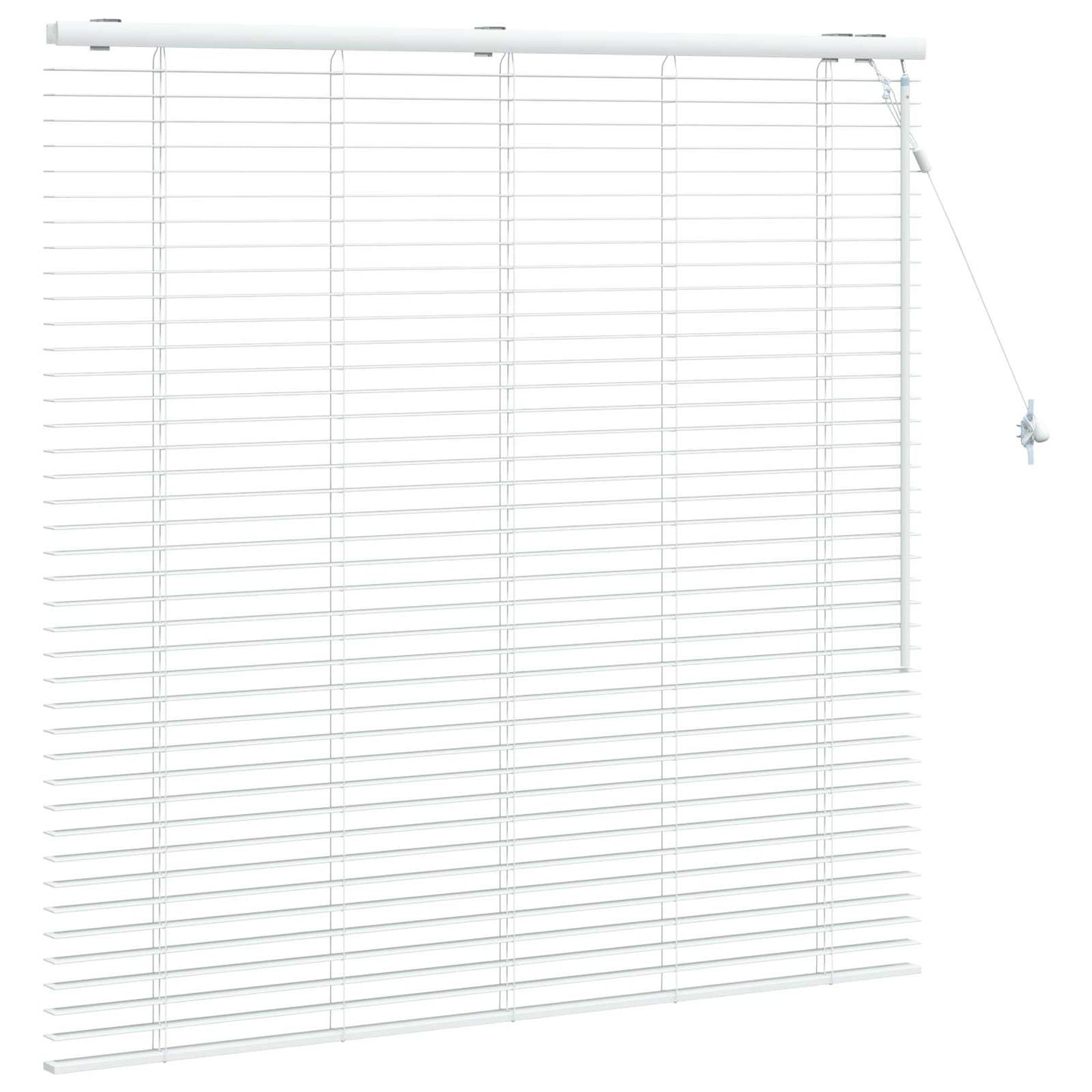 Venetian Blind White 135 x 130 cm 35 mm Solid Paulownia Wood