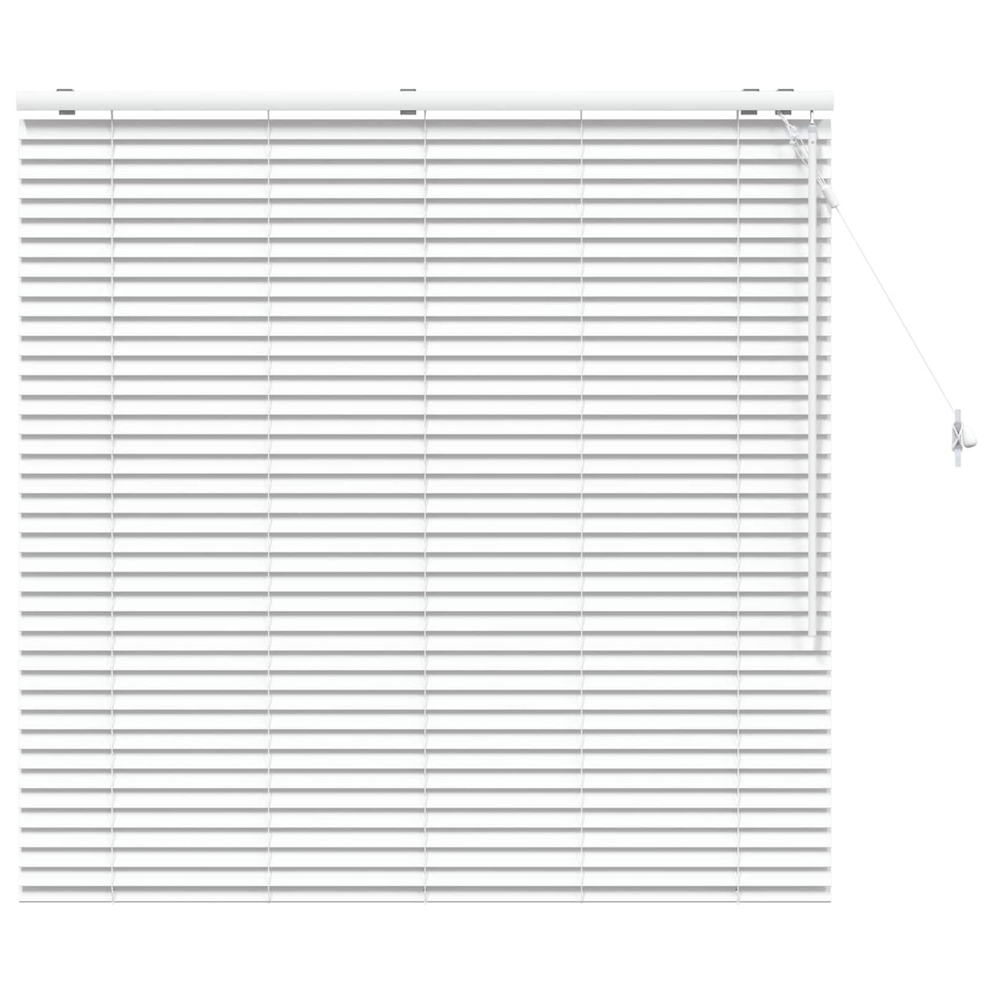 Venetian Blind White 135 x 130 cm 35 mm Solid Paulownia Wood