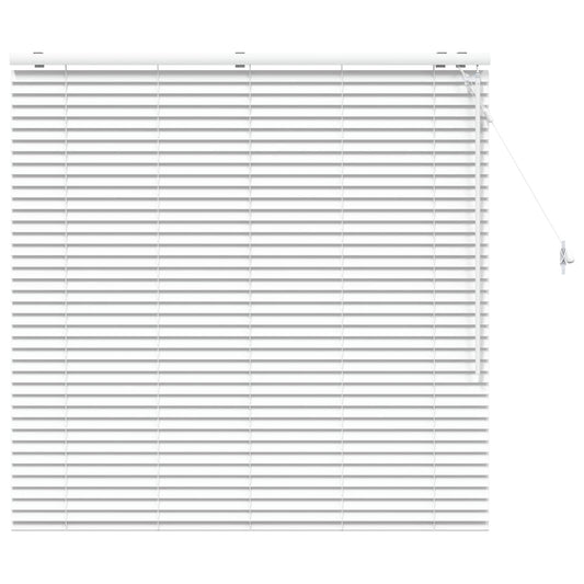 Venetian Blind White 140 x 130 cm 35 mm Solid Paulownia Wood