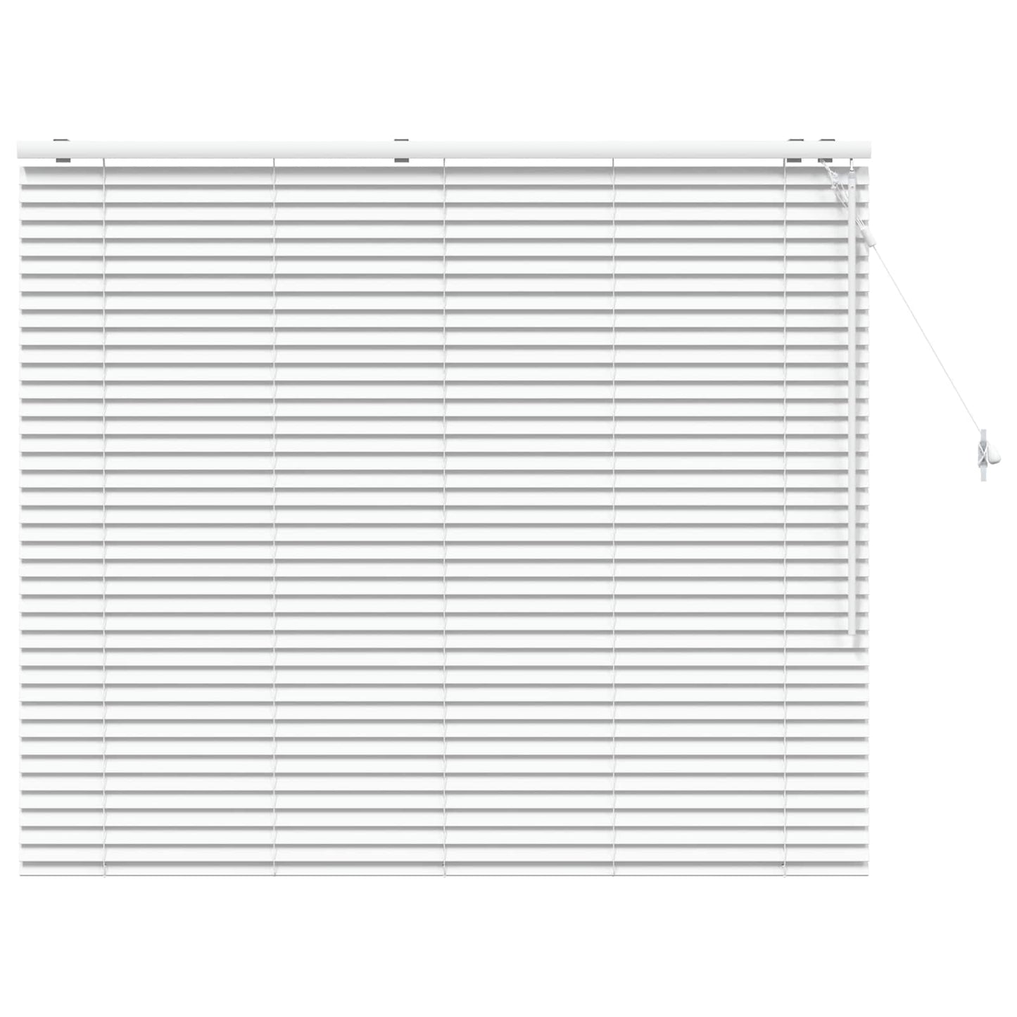 Venetian Blind White 150 x 130 cm 35 mm Solid Paulownia Wood