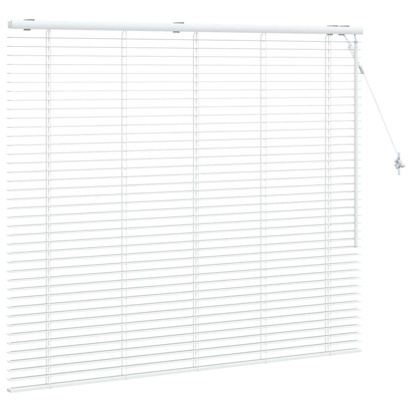 Venetian Blind White 160 x 130 cm 35 mm Solid Paulownia Wood