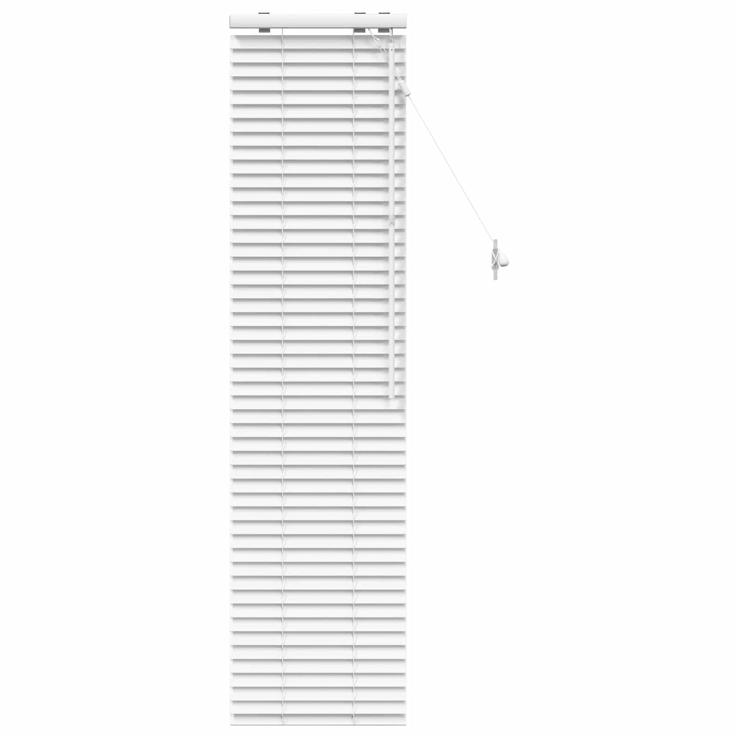 Venetian Blind White 45 x 160 cm 35 mm Solid Paulownia Wood