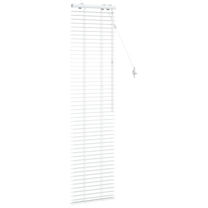 Venetian Blind White 50 x 160 cm 35 mm Solid Paulownia Wood