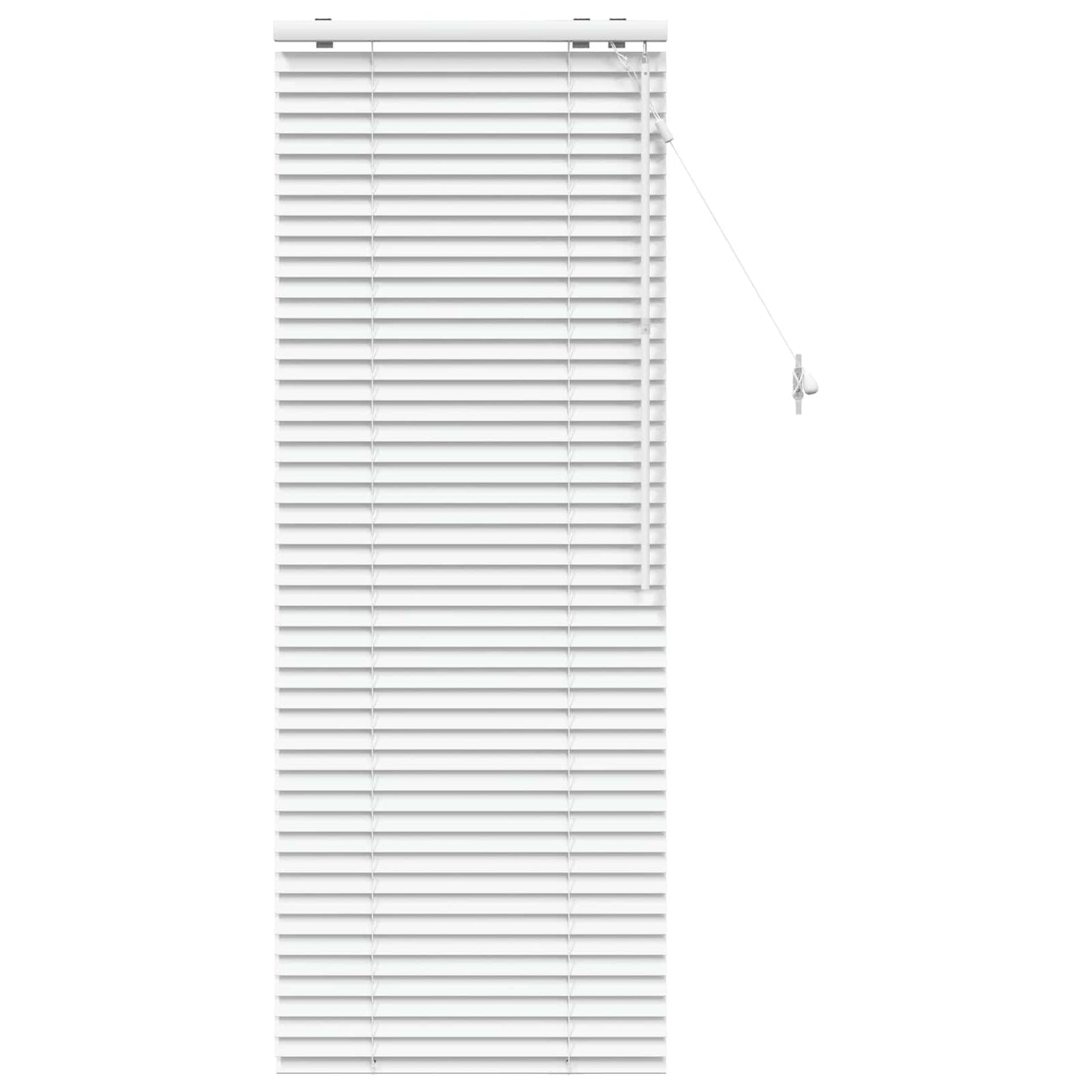 Venetian Blind White 60 x 160 cm 35 mm Solid Paulownia Wood