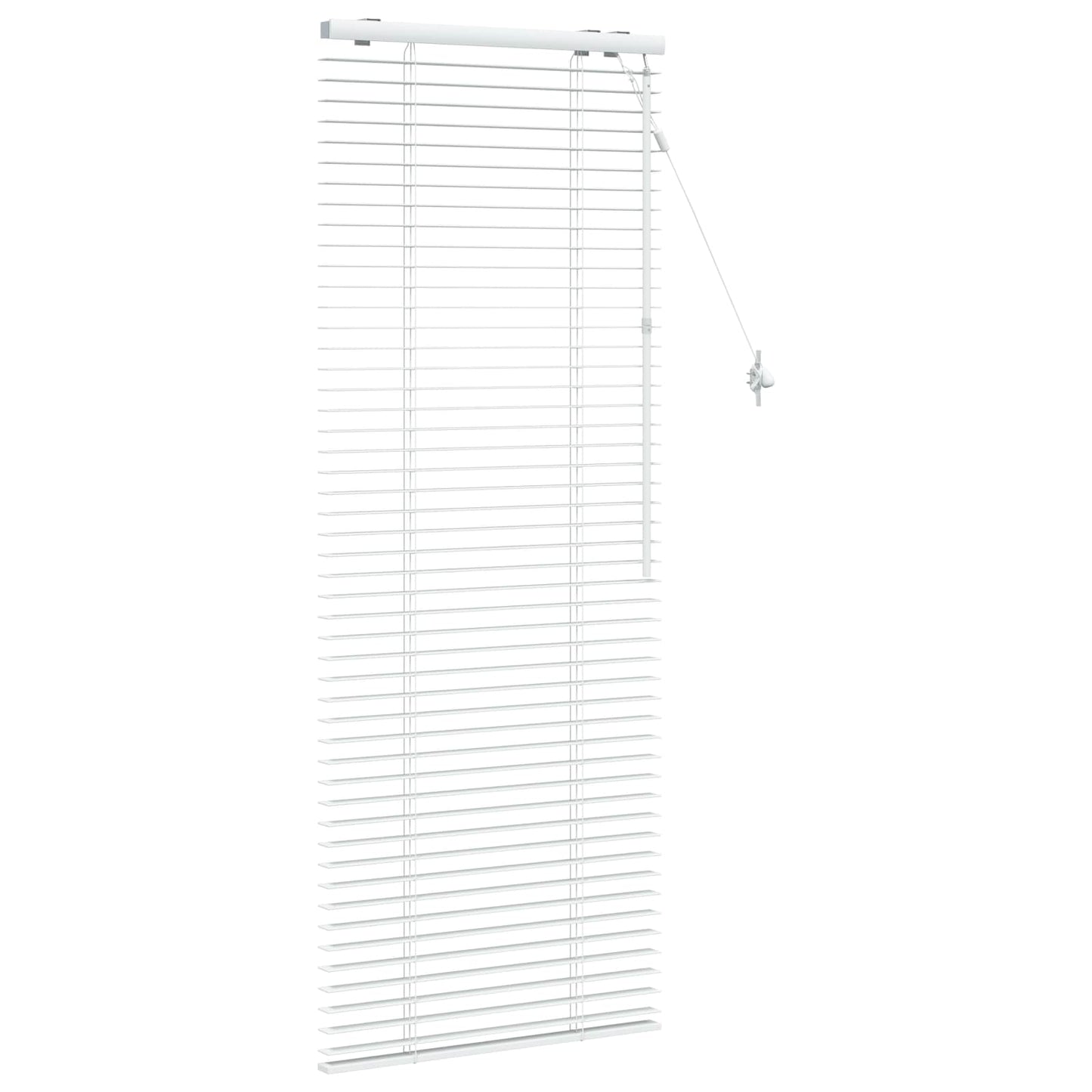 Venetian Blind White 65 x 160 cm 35 mm Solid Paulownia Wood
