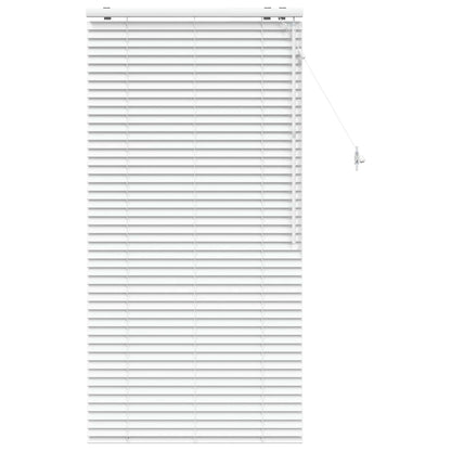 Venetian Blind White 70 x 160 cm 35 mm Solid Paulownia Wood