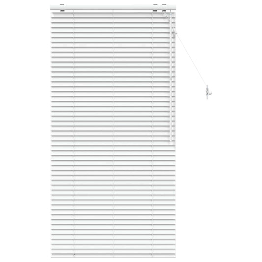 Venetian Blind White 70 x 160 cm 35 mm Solid Paulownia Wood