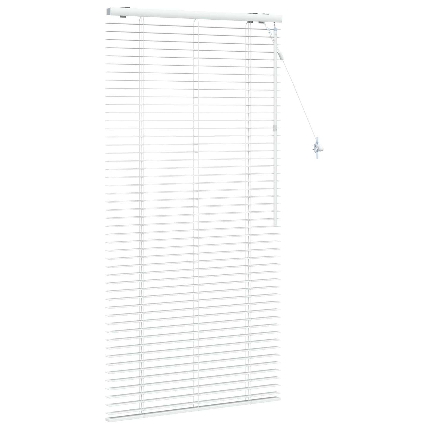 Venetian Blind White 75 x 160 cm 35 mm Solid Paulownia Wood
