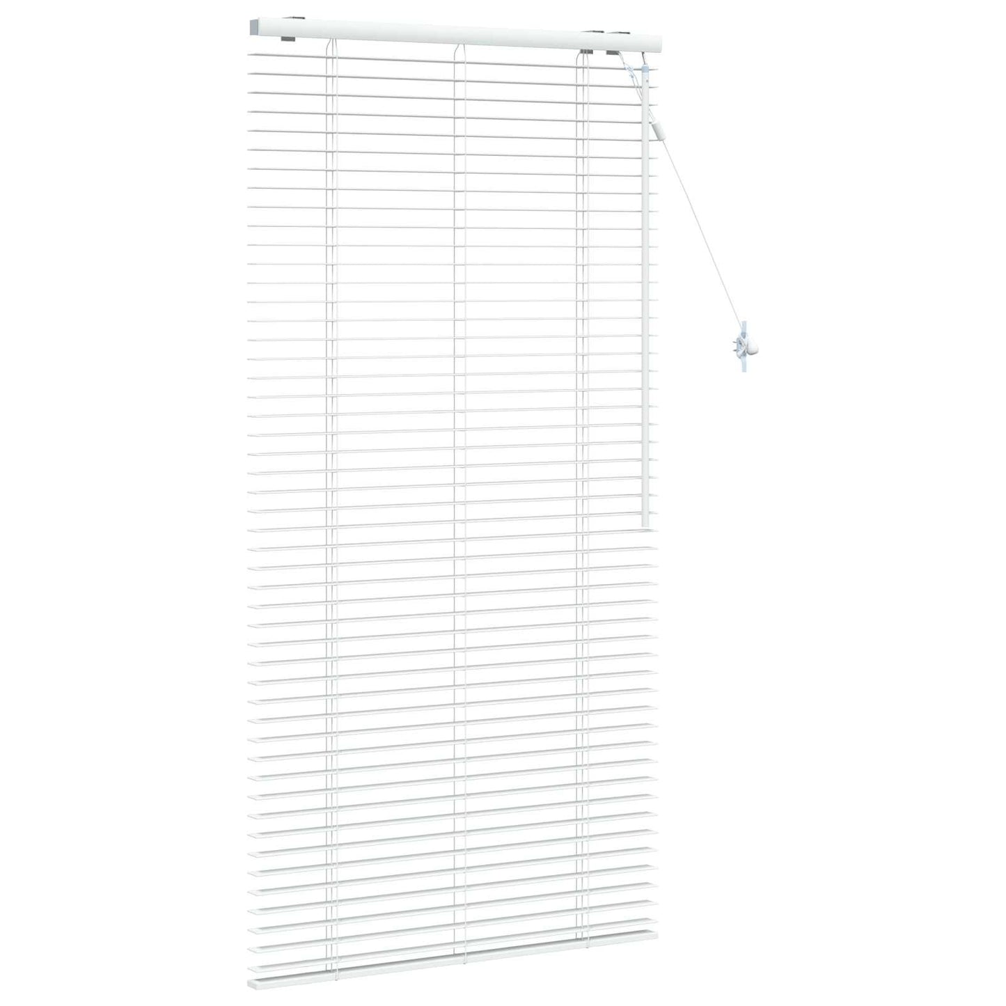 Venetian Blind White 80 x 160 cm 35 mm Solid Paulownia Wood