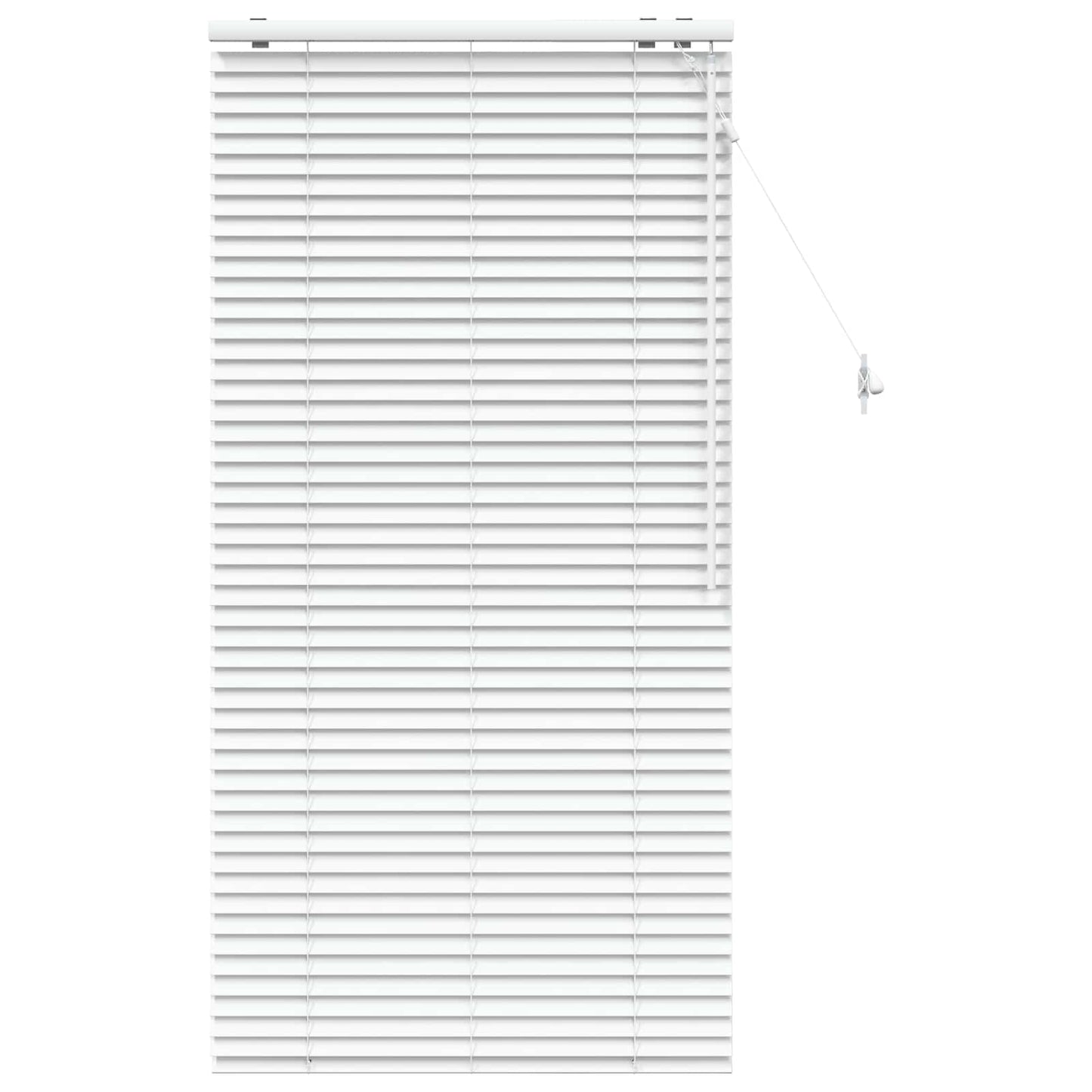 Venetian Blind White 80 x 160 cm 35 mm Solid Paulownia Wood
