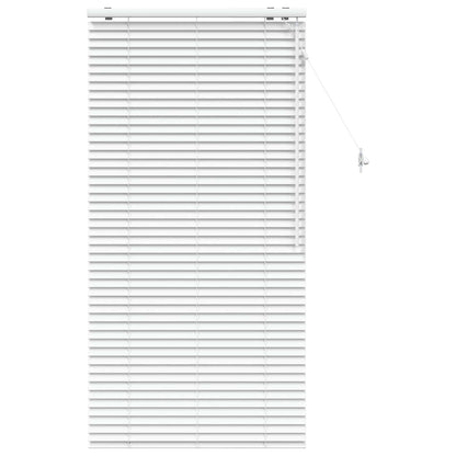 Venetian Blind White 80 x 160 cm 35 mm Solid Paulownia Wood