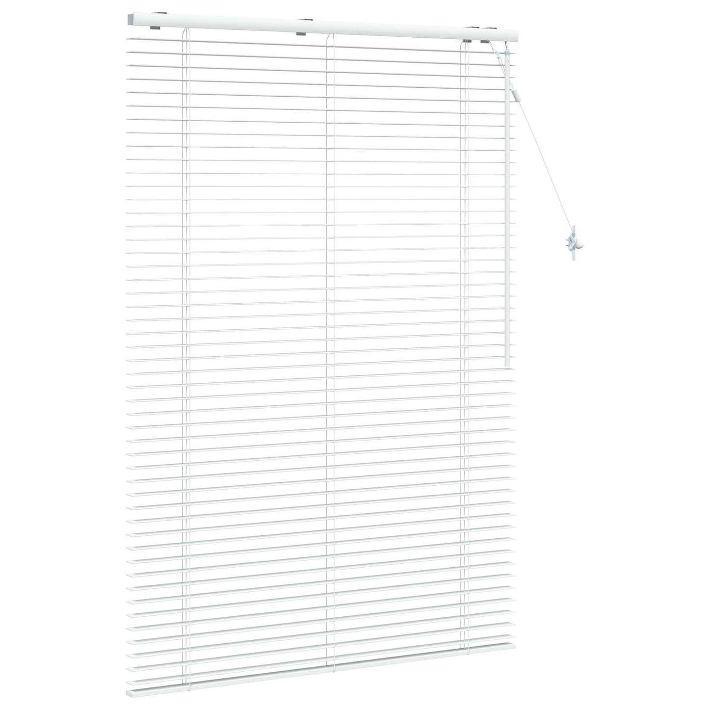Venetian Blind White 105 x 160 cm 35 mm Solid Paulownia Wood