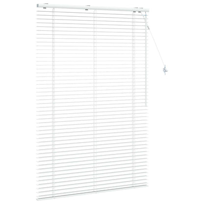 Venetian Blind White 115 x 160 cm 35 mm Solid Paulownia Wood