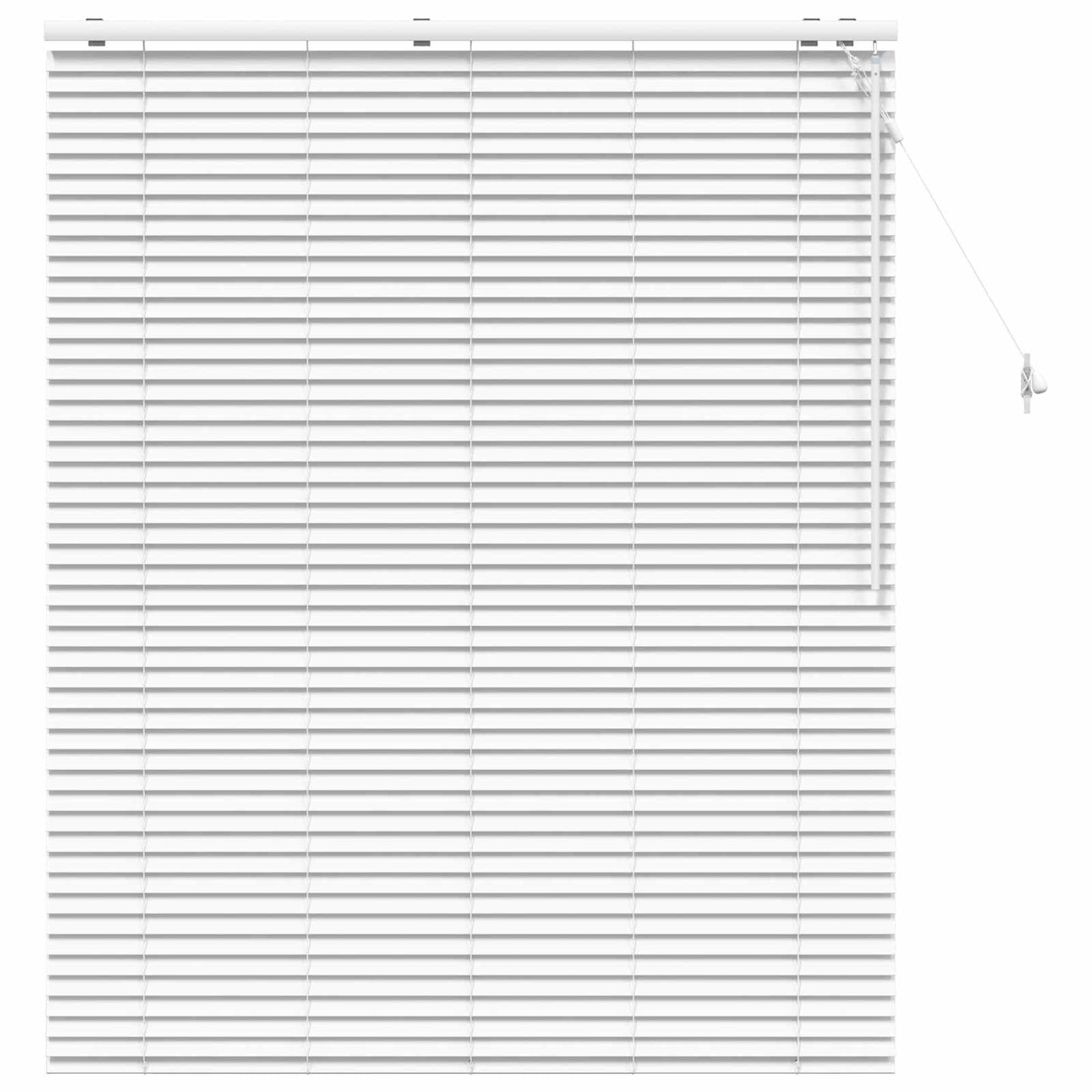 Venetian Blind White 130 x 160 cm 35 mm Solid Paulownia Wood