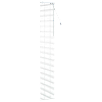 Venetian Blind White 40 x 250 cm 35 mm Solid Paulownia Wood