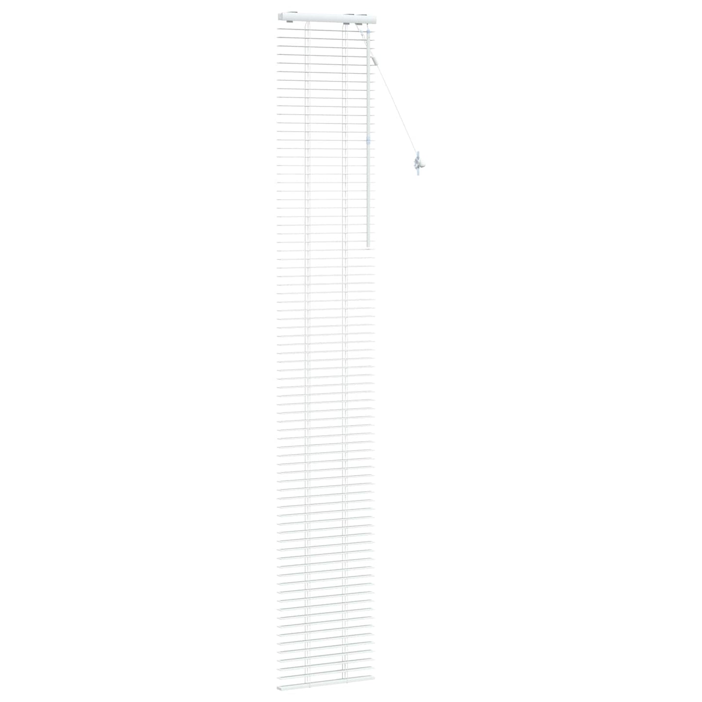 Venetian Blind White 50 x 250 cm 35 mm Solid Paulownia Wood