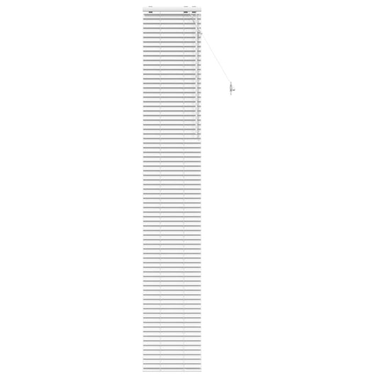 Venetian Blind White 50 x 250 cm 35 mm Solid Paulownia Wood