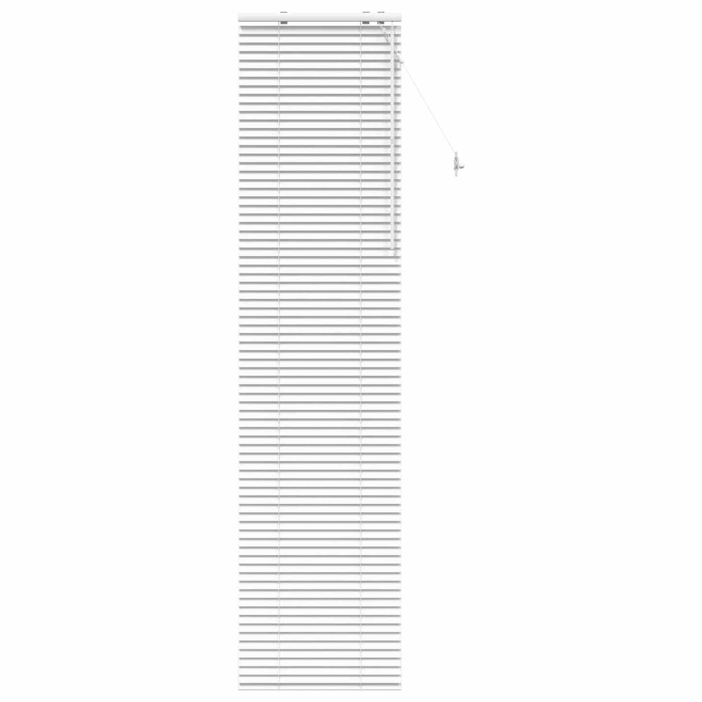 Venetian Blind White 65 x 250 cm 35 mm Solid Paulownia Wood