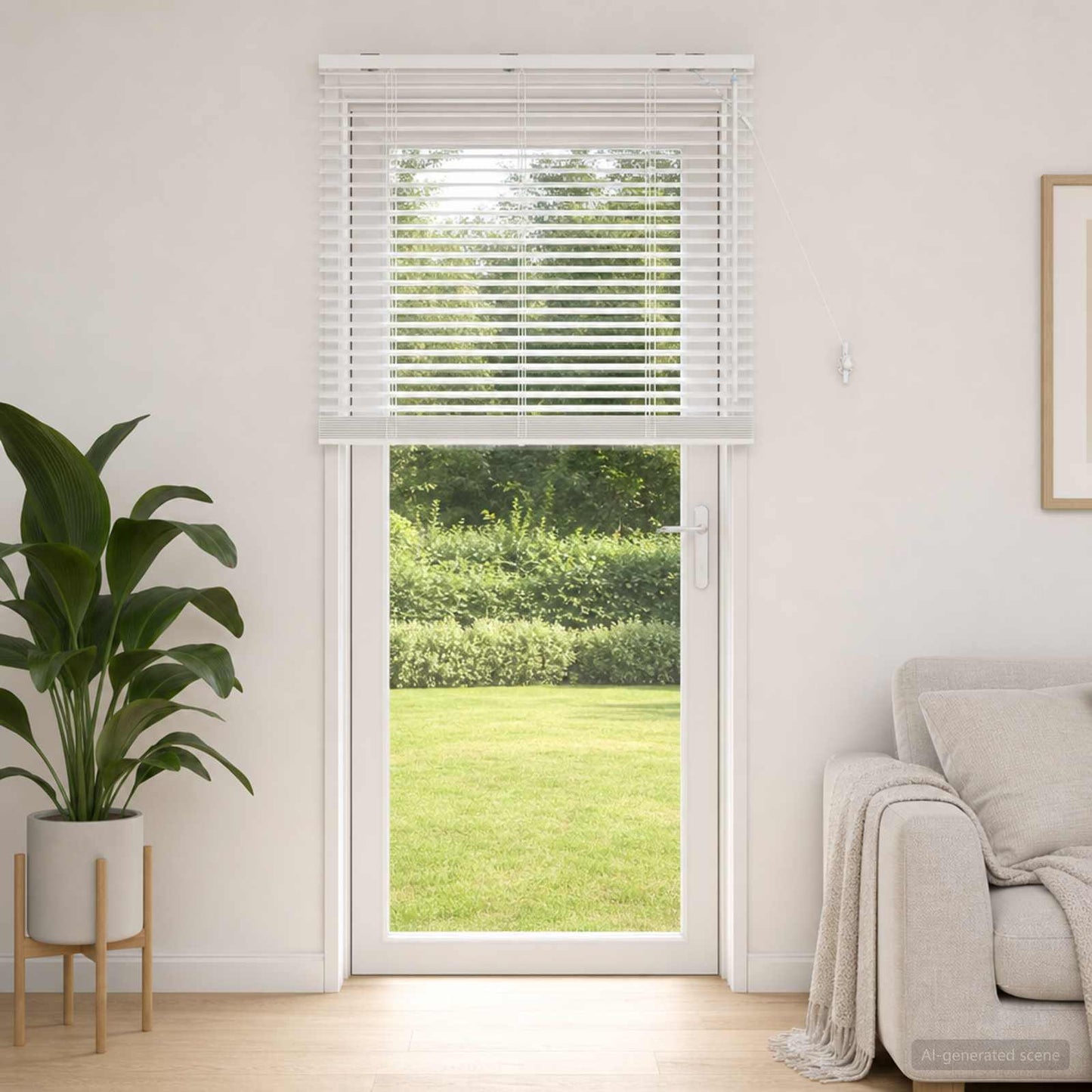 Venetian Blind White 70 x 250 cm 35 mm Solid Paulownia Wood
