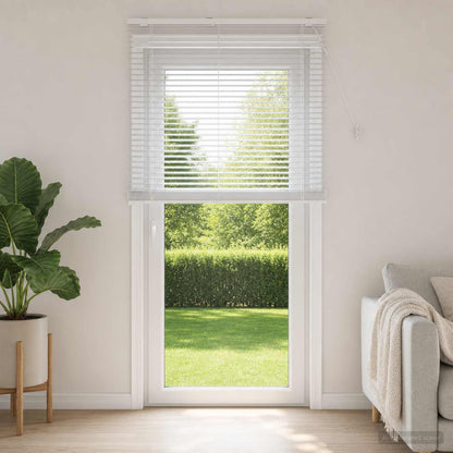 Venetian Blind White 100 x 250 cm 35 mm Solid Paulownia Wood