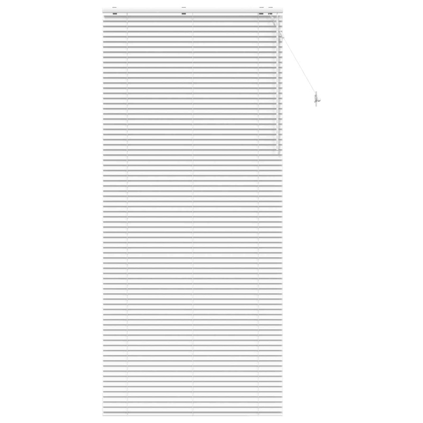 Venetian Blind White 115 x 250 cm 35 mm Solid Paulownia Wood