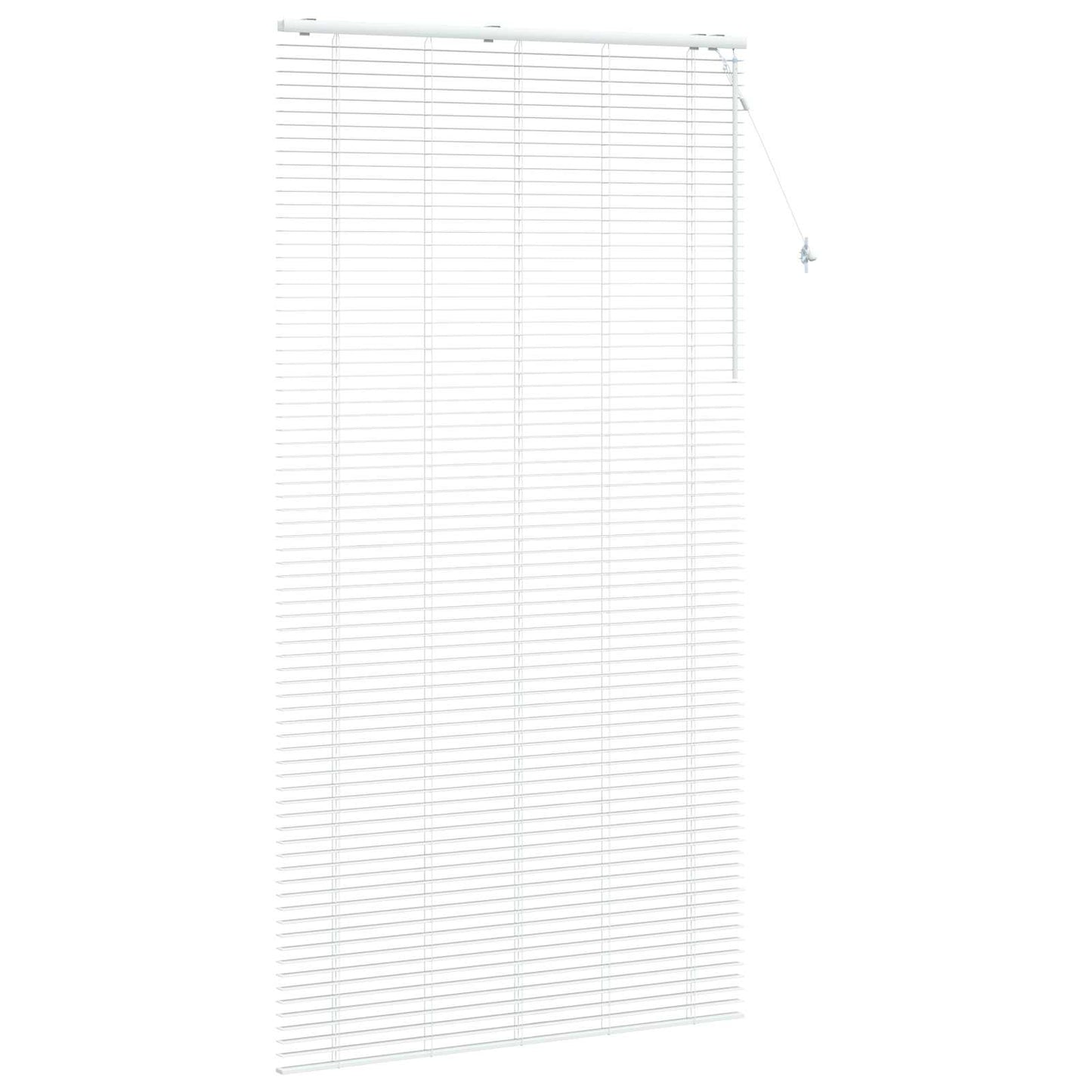 Venetian Blind White 135 x 250 cm 35 mm Solid Paulownia Wood
