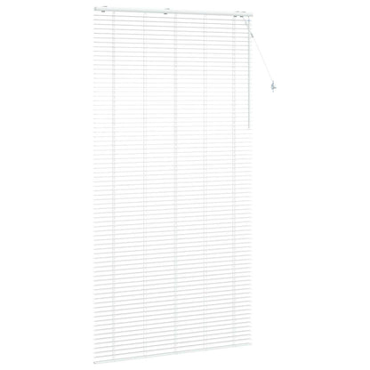 Venetian Blind White 140 x 250 cm 35 mm Solid Paulownia Wood