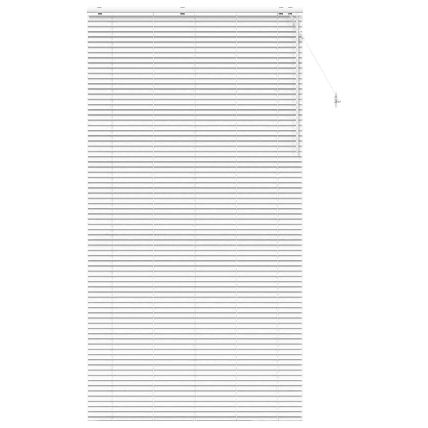 Venetian Blind White 140 x 250 cm 35 mm Solid Paulownia Wood