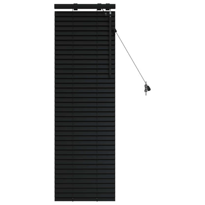 Venetian Blind Black 40 x 130 cm 35 mm Solid Paulownia Wood