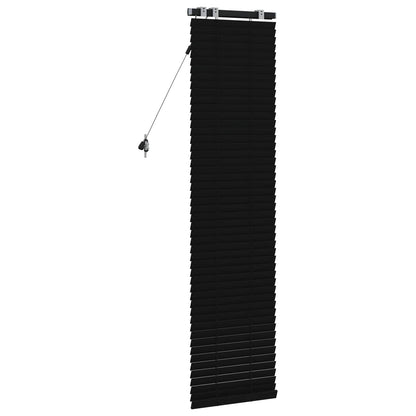 Venetian Blind Black 40 x 160 cm 35 mm Solid Paulownia Wood