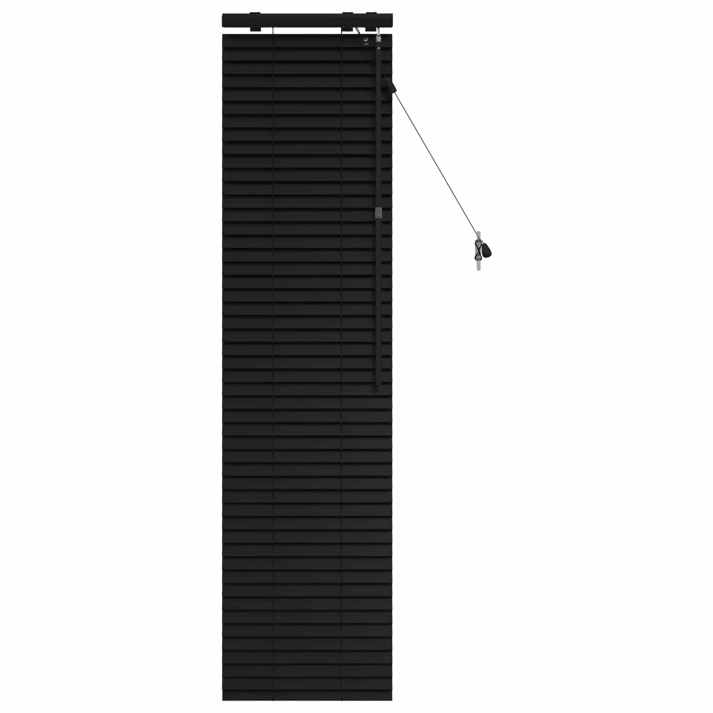 Venetian Blind Black 40 x 160 cm 35 mm Solid Paulownia Wood