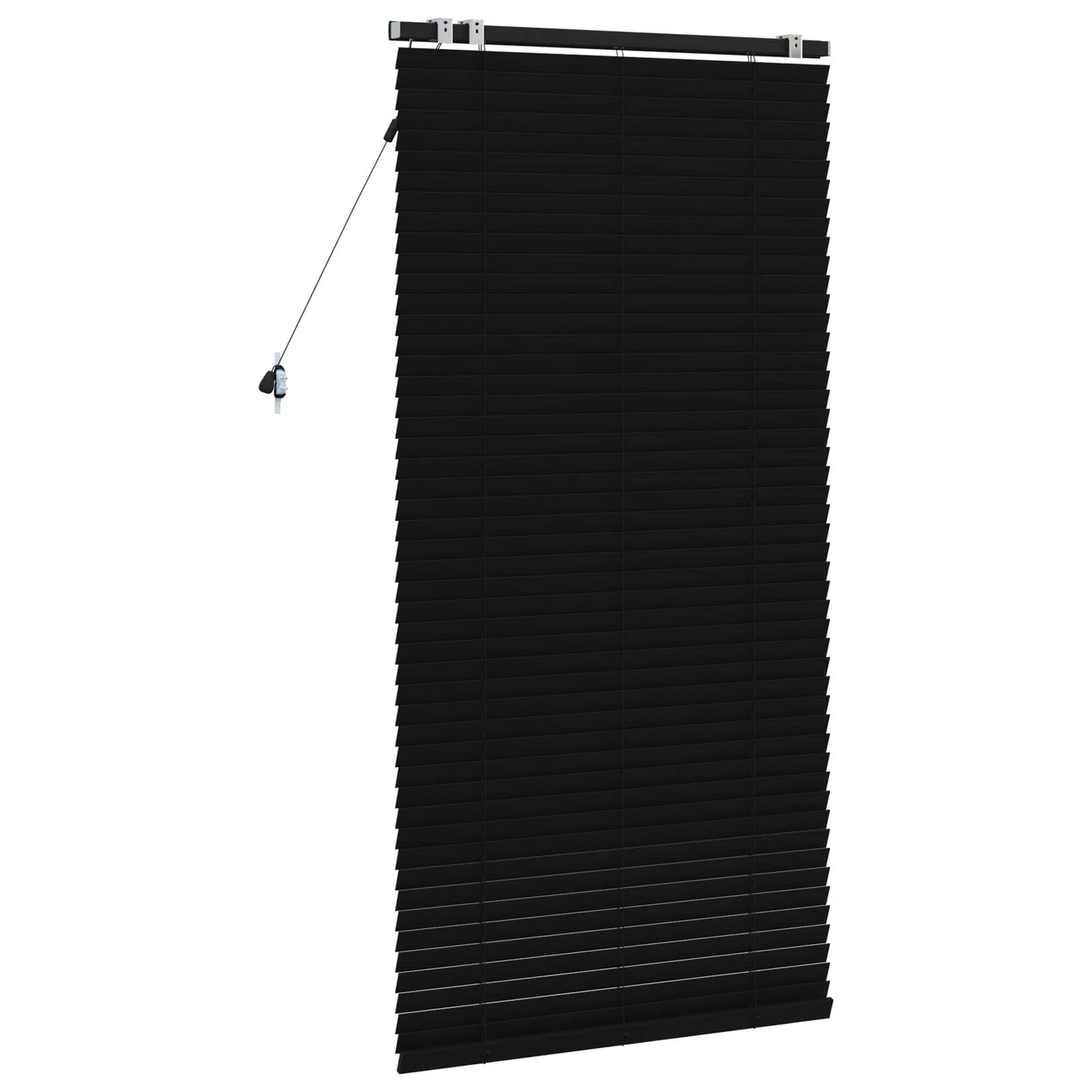 Venetian Blind Black 90 x 160 cm 35 mm Solid Paulownia Wood