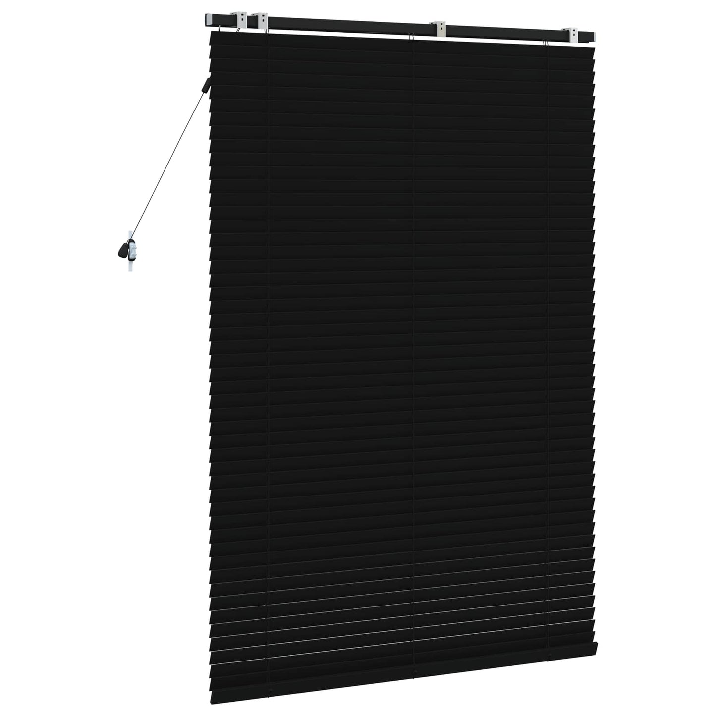 Venetian Blind Black 100 x 160 cm 35 mm Solid Paulownia Wood