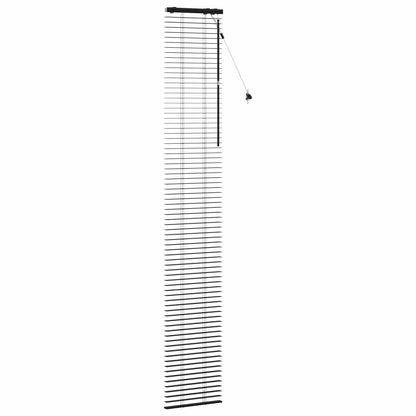Venetian Blind Black 45 x 250 cm 35 mm Solid Paulownia Wood
