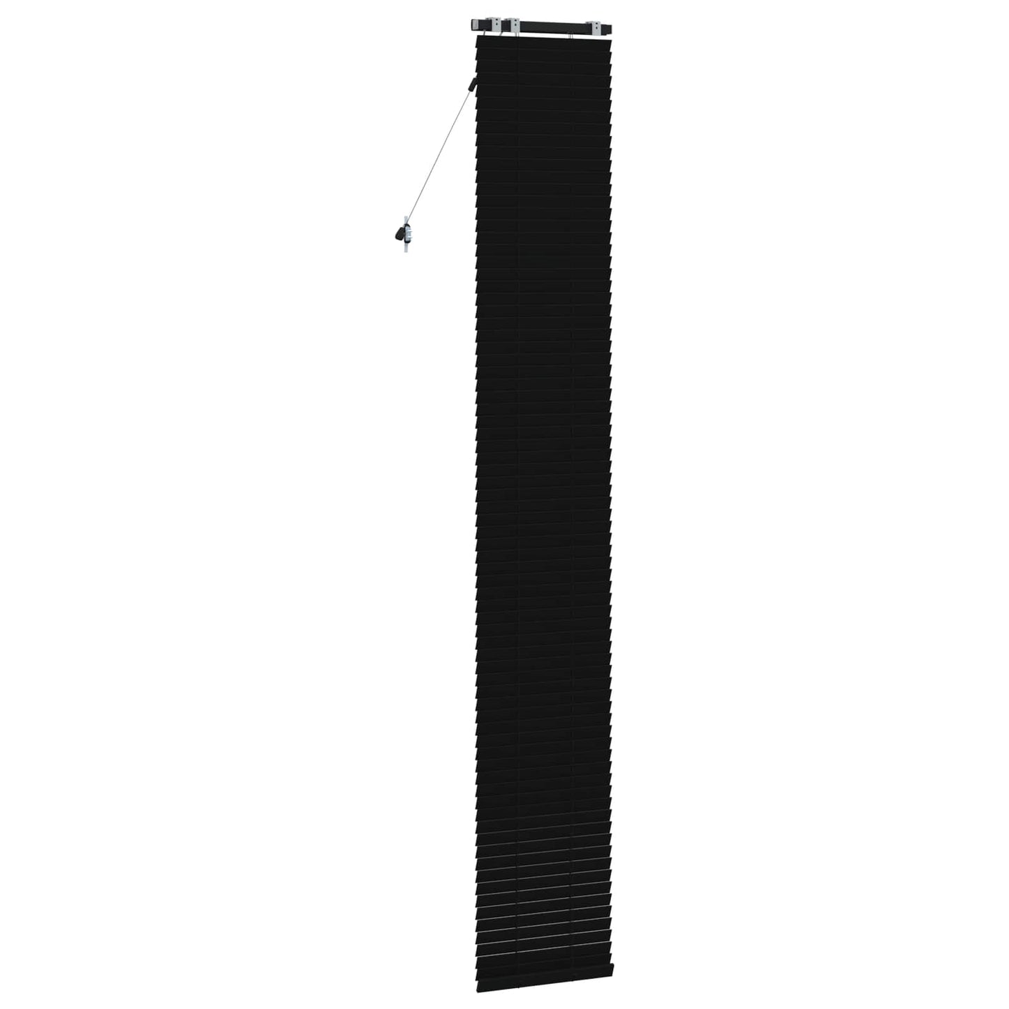 Venetian Blind Black 45 x 250 cm 35 mm Solid Paulownia Wood