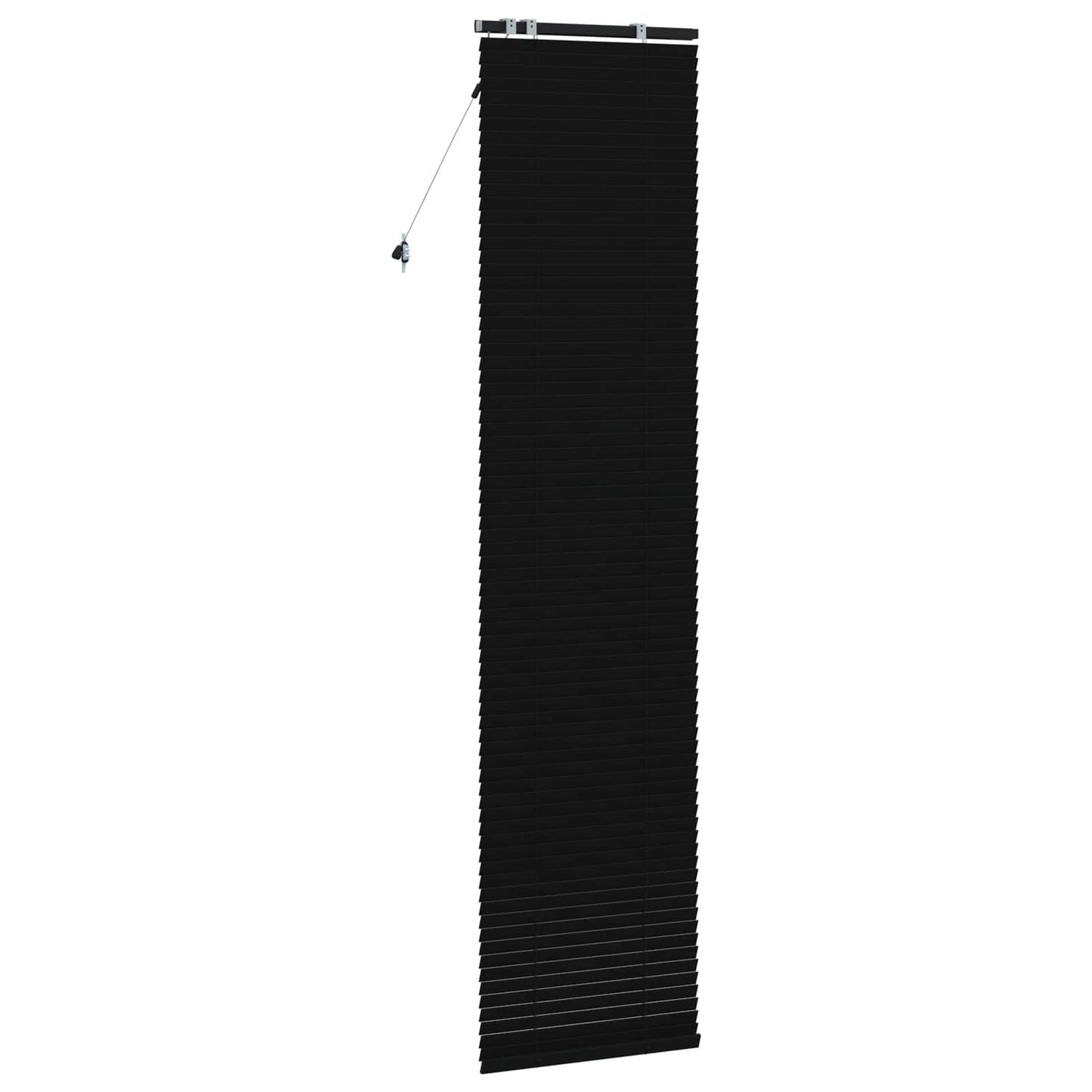 Venetian Blind Black 60 x 250 cm 35 mm Solid Paulownia Wood