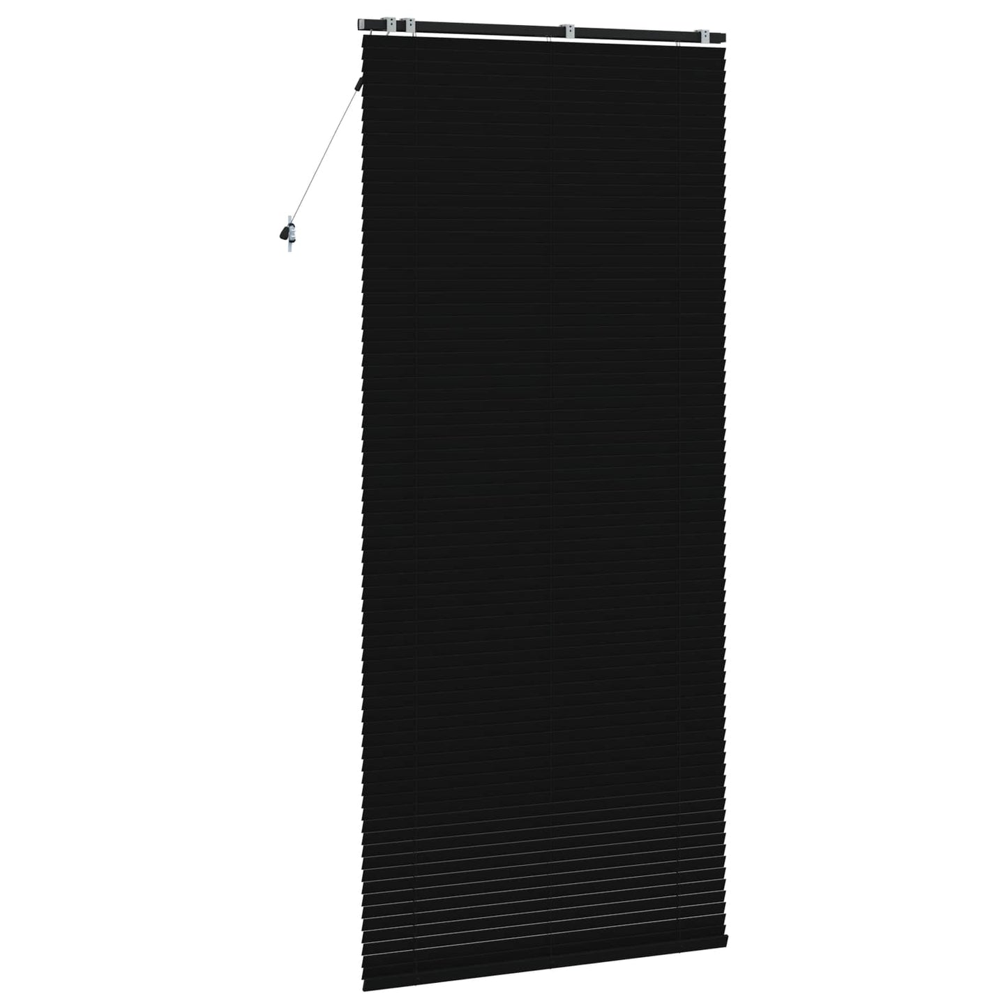 Venetian Blind Black 100 x 250 cm 35 mm Solid Paulownia Wood