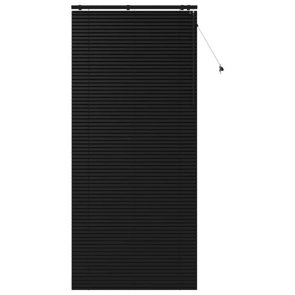 Venetian Blind Black 100 x 250 cm 35 mm Solid Paulownia Wood