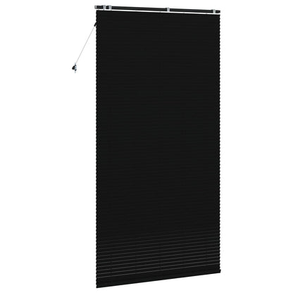 Venetian Blind Black 125 x 250 cm 35 mm Solid Paulownia Wood