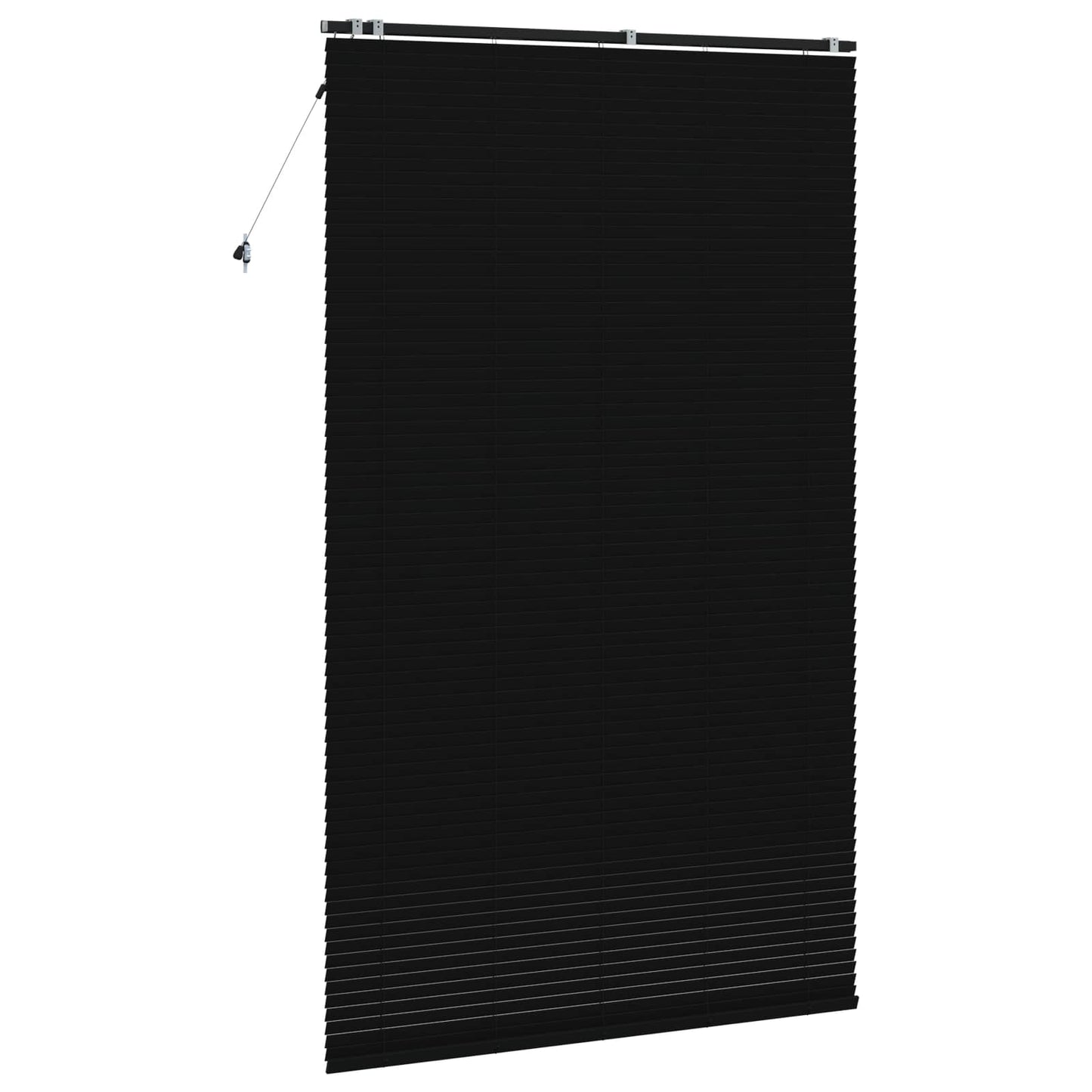 Venetian Blind Black 160 x 250 cm 35 mm Solid Paulownia Wood