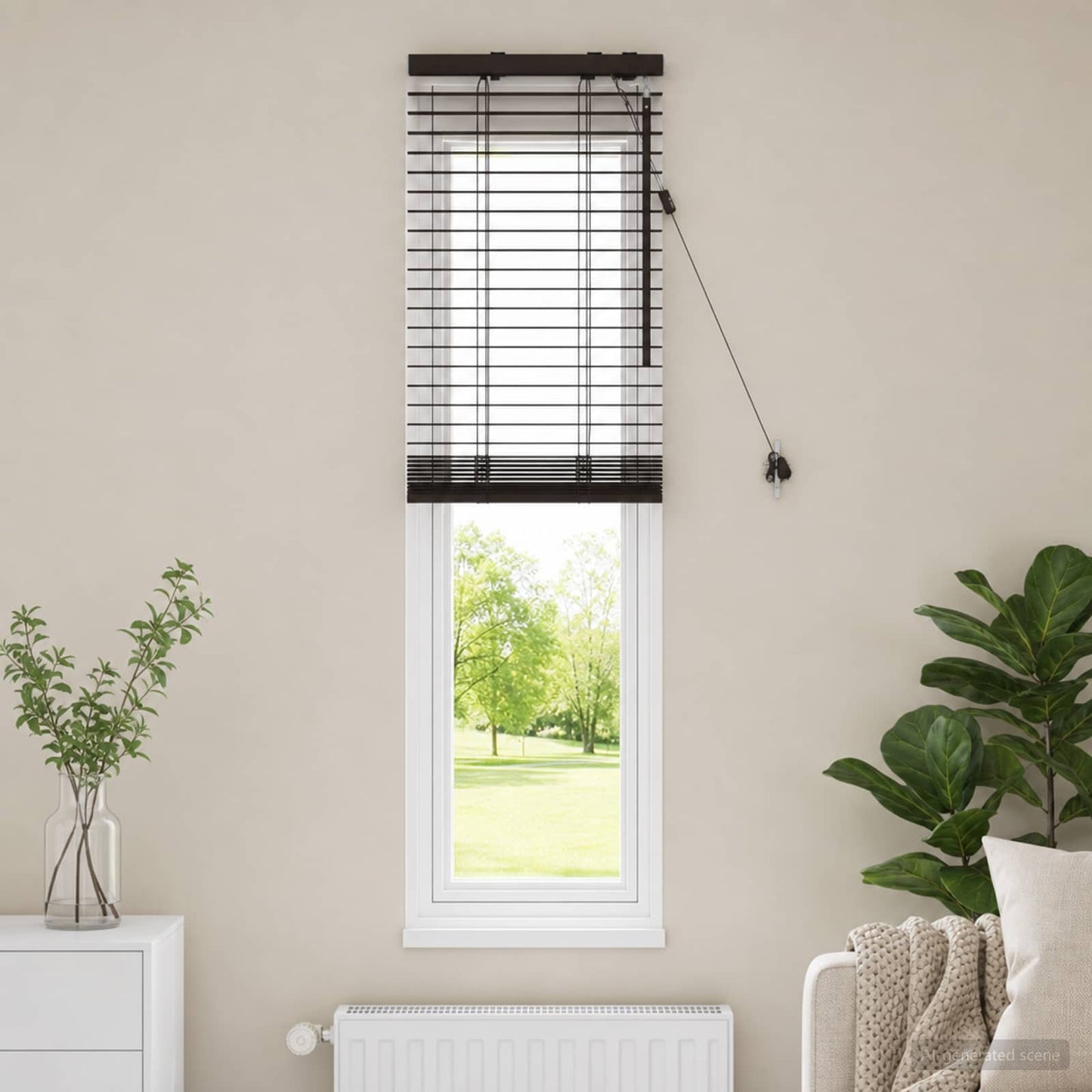 Venetian Blind Dark Brown 40 x 130 cm 35 mm