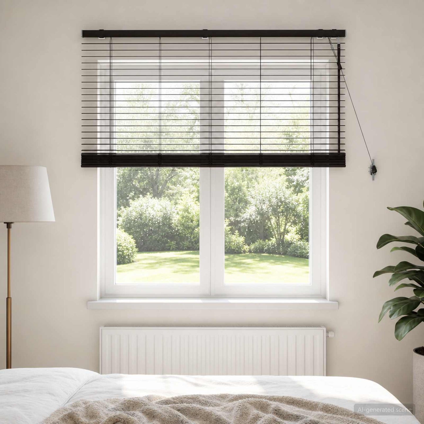 Venetian Blind Dark Brown 135 x 130 cm 35 mm